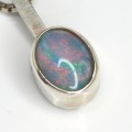 colier modernist  Opal Andamooka. atelier Einar Sorensen Guldvirke